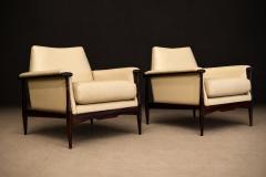  Liceu de Artes e Of cios Pair of Armchairs in Jacarand Rosewood and Leather Liceu de Artes e Oficios - 4586293