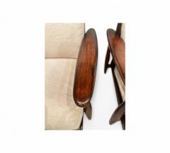  Liceu de Artes e Of cios Pair of Armchairs in Rosewood Boucle Liceu De Artes 1960s Lot 218 - 4373076