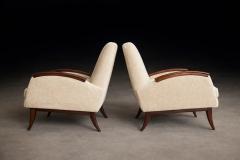  Liceu de Artes e Of cios Pair of Brazilian Rosewood Lounge Armchairs by Liceu de Artes e Of cios - 4531128