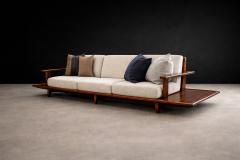  Liceu de Artes e Of cios Sofa in Rosewood Boucl by Liceu de Artes e Of cios Brazilian Modern 1960s - 4635964