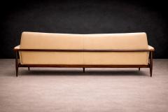  Liceu de Artes e Of cios Sofa in Rosewood Leather Liceu de Artes e Oficios 1960s - 4546723