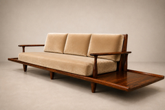 Liceu de Artes e Of cios Sofa in Rosewood Mohair by Liceu de Artes e Of cios Brazil 1960s - 4692787