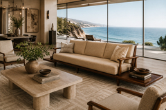  Liceu de Artes e Of cios Sofa in Rosewood Mohair by Liceu de Artes e Of cios Brazil 1960s - 4692788