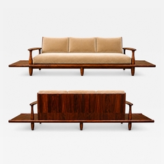  Liceu de Artes e Of cios Sofa in Rosewood Mohair by Liceu de Artes e Of cios Brazil 1960s - 4700960