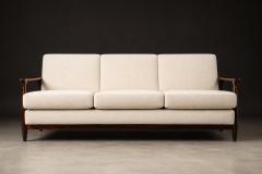  Liceu de Artes e Of cios Sofa in Rosewood Warm Ivory Mohair by Liceu de Artes e Of cios Brazil - 4594327