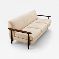  Liceu de Artes e Of cios Sofa in Rosewood Warm Ivory Mohair by Liceu de Artes e Of cios Brazil - 4595617