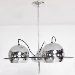  Lightolier 60s MOD Three Globe Pendant Lamp Hanging Light in Chrome Lucite by Lightolier - 1600883