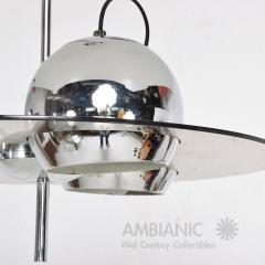  Lightolier 60s MOD Three Globe Pendant Lamp Hanging Light in Chrome Lucite by Lightolier - 1600886