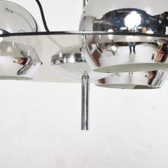  Lightolier 60s MOD Three Globe Pendant Lamp Hanging Light in Chrome Lucite by Lightolier - 1600888