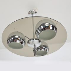  Lightolier 60s MOD Three Globe Pendant Lamp Hanging Light in Chrome Lucite by Lightolier - 1600889