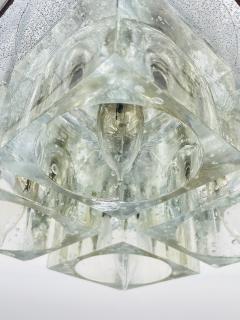 Lightolier Flush Mount Chrome Murano Glass Ceiling Light by Sciolari for Lightolier - 4129106