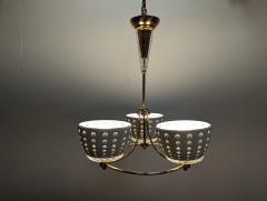  Lightolier Gerald Thurston Brass Crystal Chandelier Pendant Lightolier - 4392835