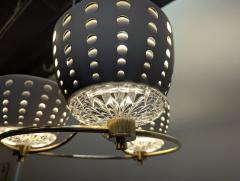  Lightolier Gerald Thurston Brass Crystal Chandelier Pendant Lightolier - 4392836