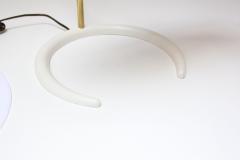  Lightolier Gerald Thurston for Lightolier Brass and Metal Table Lamp with Crescent Base - 3270002