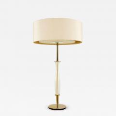  Lightolier Lightolier Style Brass and Glass Table Lamp - 3372145