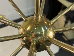  Lightolier MID CENTURY BRASS 16 LIGHT SPUTNIK CHANDELIER - 3320059