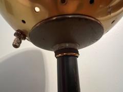  Lightolier MID CENTURY BRASS AND BLACK ENAMEL TORCHIERE - 3017164