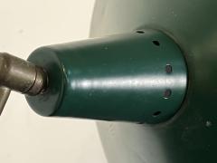  Lightolier MID CENTURY BRASS AND GREEN ENAMELED SHADE FLOOR LAMP - 4099879