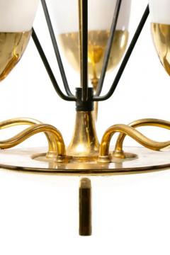  Lightolier Mid Century Modern Lightolier Chandelier in the Style of Paavo Tynell c 1950s - 3910082