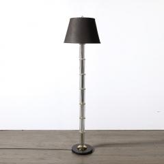  Lightolier Mid Century Polished Brass with Glass Rod Detailing Floor Lamp by Lightolier - 4162131