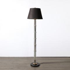  Lightolier Mid Century Polished Brass with Glass Rod Detailing Floor Lamp by Lightolier - 4162135