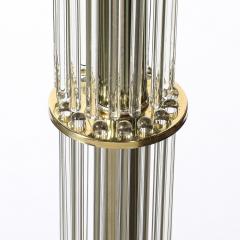  Lightolier Mid Century Polished Brass with Glass Rod Detailing Floor Lamp by Lightolier - 4162137