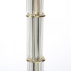  Lightolier Mid Century Polished Brass with Glass Rod Detailing Floor Lamp by Lightolier - 4162144