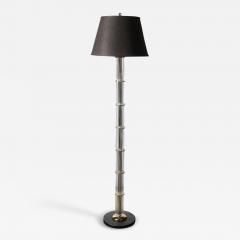  Lightolier Mid Century Polished Brass with Glass Rod Detailing Floor Lamp by Lightolier - 4164728