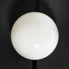  Lightolier Mid Century Reverse Dome Form Milk Glass Flush Mount Chandelier by Lightolier - 4347610