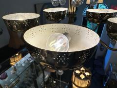  Lightolier Vintage Lightolier 5 Light Perforated Brass Chandelier - 4641491
