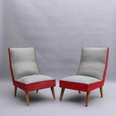  Ligne Roset Co 2 Pairs of French 1950s Lounge Chairs by Roset - 4094299