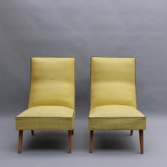  Ligne Roset Co 2 Pairs of French 1950s Lounge Chairs by Roset - 4094304
