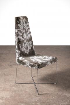  Ligne Roset Co Ligne Roset High Back Pair of Slipper Chairs by SODA Design in Jacquard Chenille - 3767809