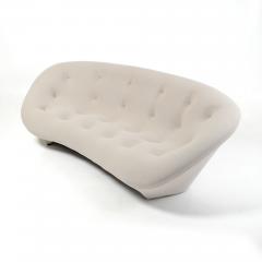  Ligne Roset Co Ligne Roset Ploum Three Seater High Back Sofa in Off White Cream Wool Fabric - 3449908