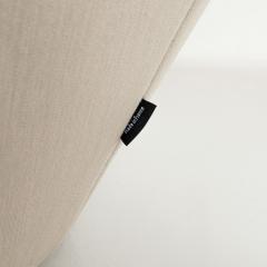  Ligne Roset Co Ligne Roset Ploum Three Seater High Back Sofa in Off White Cream Wool Fabric - 3449910