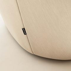  Ligne Roset Co Ligne Roset Ploum Three Seater High Back Sofa in Off White Cream Wool Fabric - 3449914