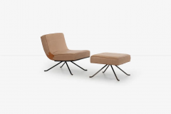  Ligne Roset Co Ligne Roset Style Lounge Chair and Ottoman - 2784983