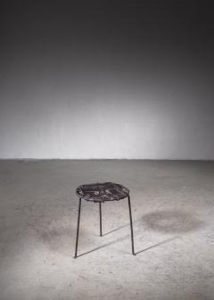  Lila Swift Donald Monell Wrought iron and woven leather stool by Lila Swift and Donald Monell - 2842875