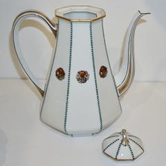  Limoges 1920s French Art Deco Limoges Porcelain Modern Octagonal Tea Coffee Set - 1217093