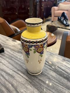  Limoges French Art Deco Hand Painted Limoges Porcelain Vase J Lusca Dijon - 4749951