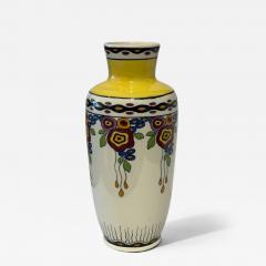  Limoges French Art Deco Hand Painted Limoges Porcelain Vase J Lusca Dijon - 4751668
