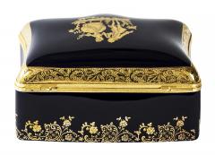  Limoges Large Porcelain Jewelry Box Decorated with 22 Karat Gold by Limoges Castel - 3112177