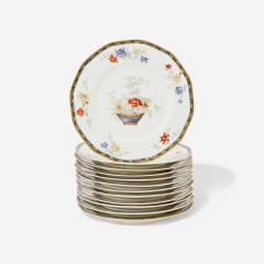  Limoges Limoges Porcelain Floral Design Twelve Haviland Dinner Plates Paris 20th C  - 4094700