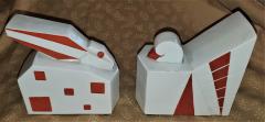  Limoges Rare Pair of French Elite Limoges Art Deco Bookends - 1795598