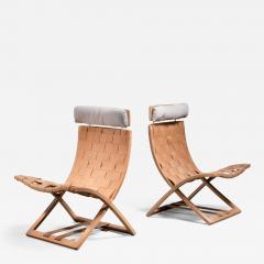  Lindau Lindekrantz Lindau Lindekrantz folding chairs with canvas webbing - 2417115