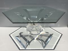  Lion in Frost Hexagon Lucite Dining Table by Lion in Frost - 895767