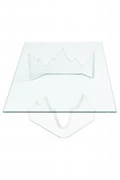  Lion in Frost Lion in Frost Mid Century American Lucite Glacial Cocktail Coffee Table Bases - 4272916