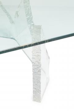 Lion in Frost Lion in Frost Mid Century American Lucite Glacial Cocktail Coffee Table Bases - 4272917