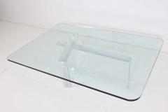  Lion in Frost Lion in Frost Signed Thick Lucite Cocktail Table - 1255408