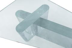  Lion in Frost Sculptural Coffee Table in Thick Lucite with Glass Top by Lion in Frost - 142663
